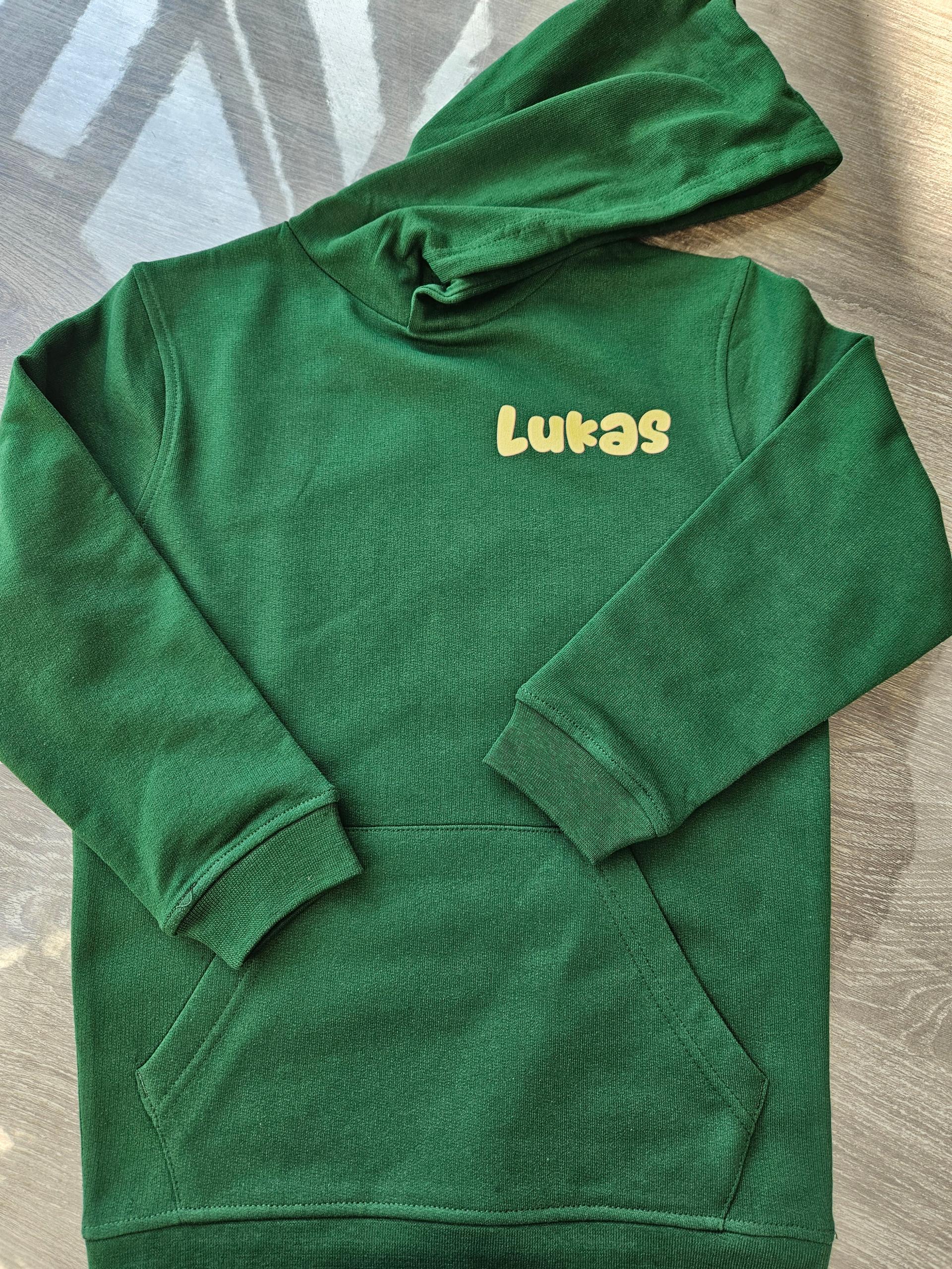 Kinder hoodie gemaakt